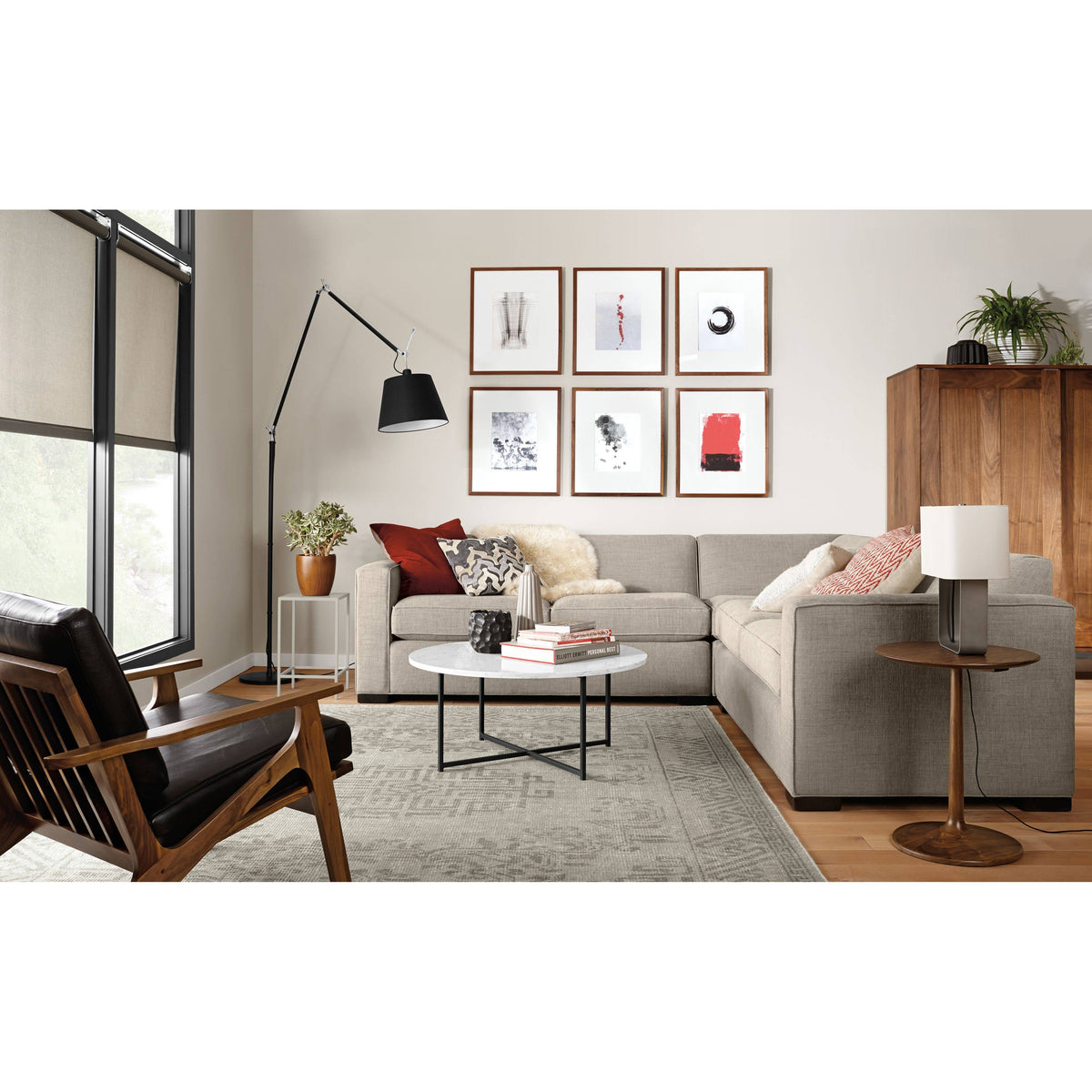 Slim End Table with Shelves Sapphire Blue V560