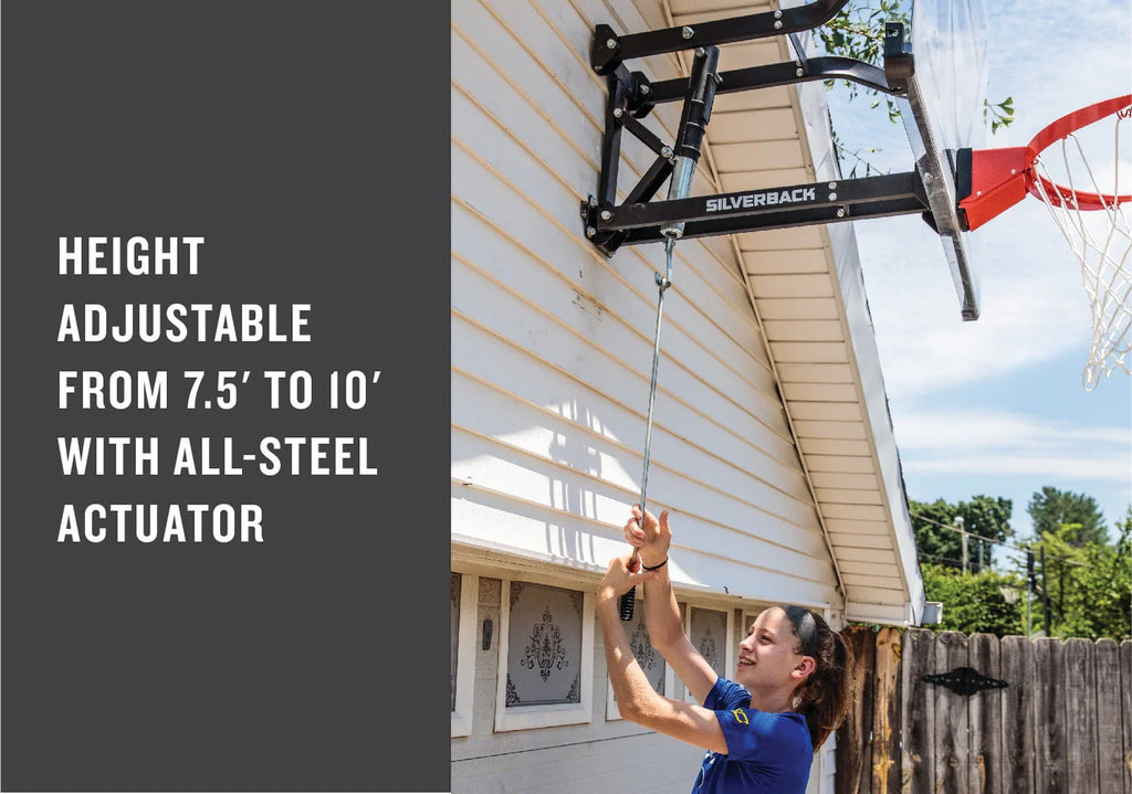 Wall Mounted Adjustable-Height Basketball Hoop H826976