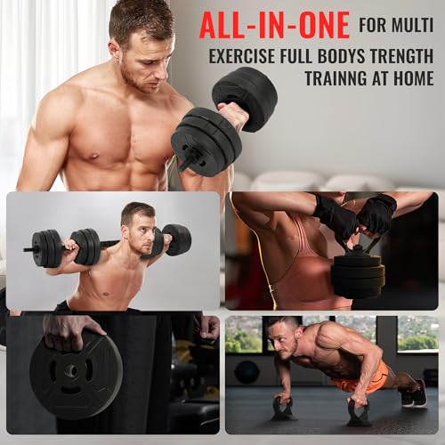 Adjustable Dumbbell and Barbell Kettlebell Set M899