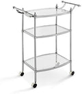 Chrome Metal Bar Cart L8274