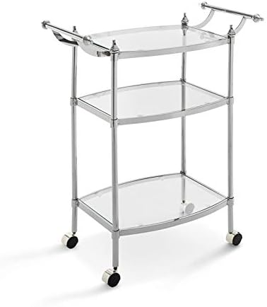 Chrome Metal Bar Cart L8274