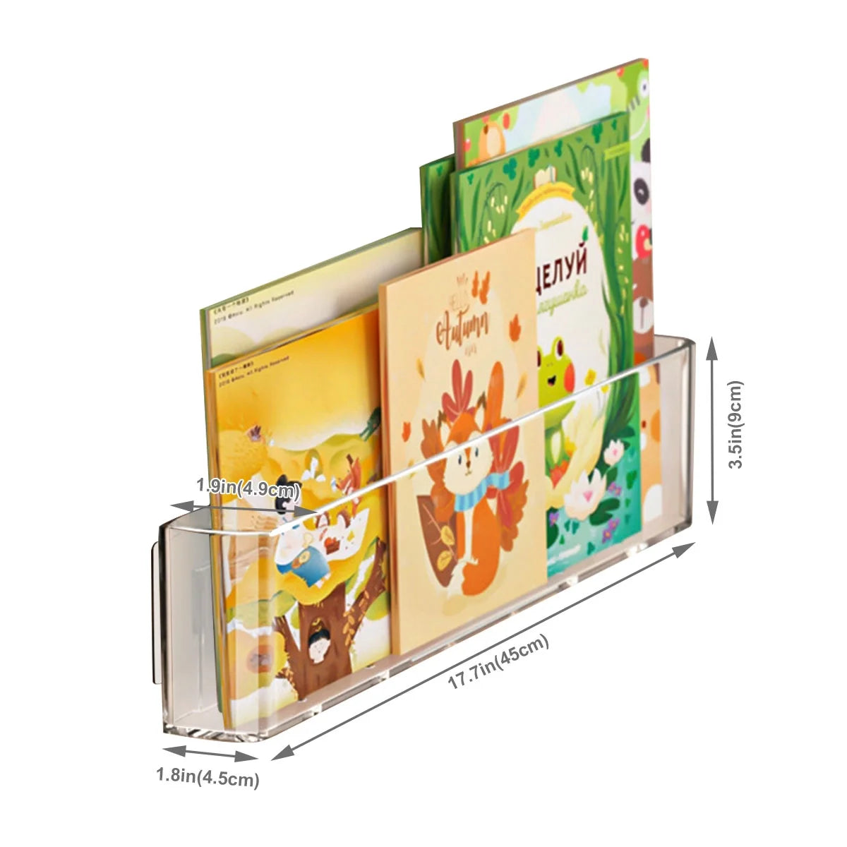 Clear Acrylic 3 Packs Hanging Wall Mounted Shelves V88650