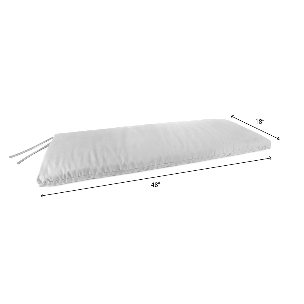 Sunbrella Multicolor Stripe Rectangular Outdoor Settee Swing Bench Cushion with Ties O839095