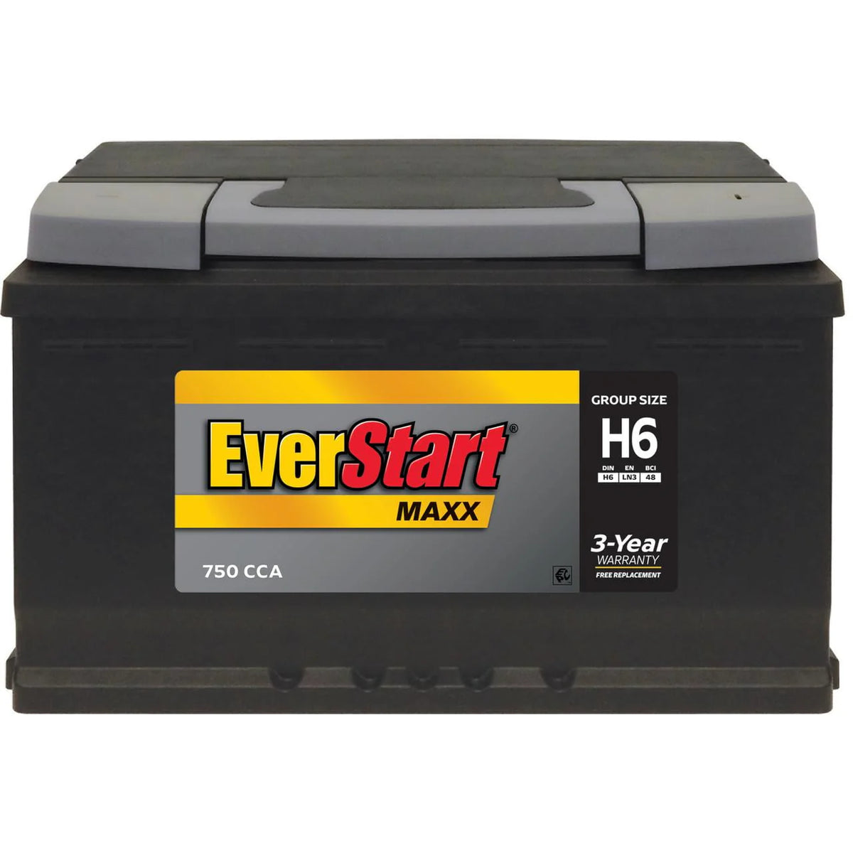 Lead Acid Automotive Battery Group Size H6 12 Volt 750 CCA P38646