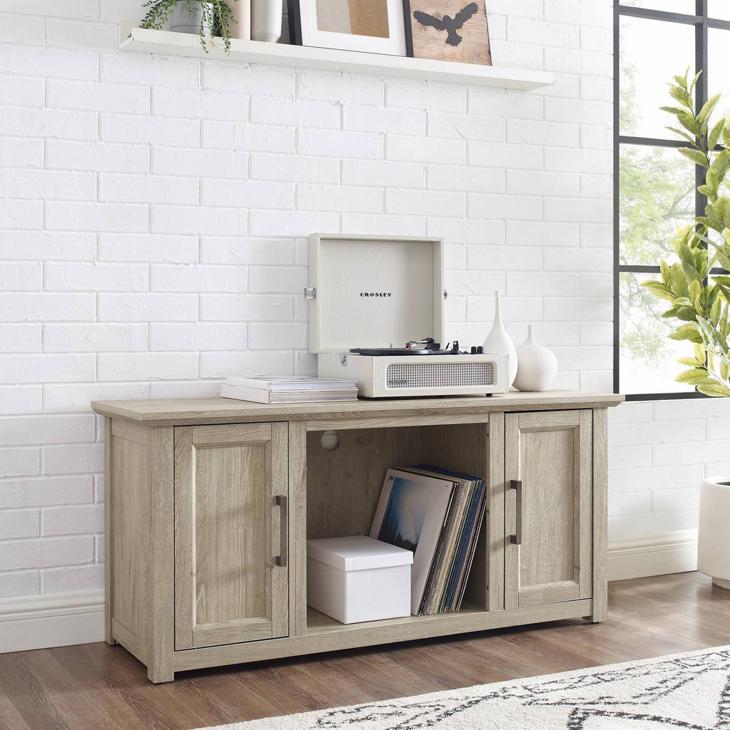 Frosted Oak Low Profile TV Stand L465