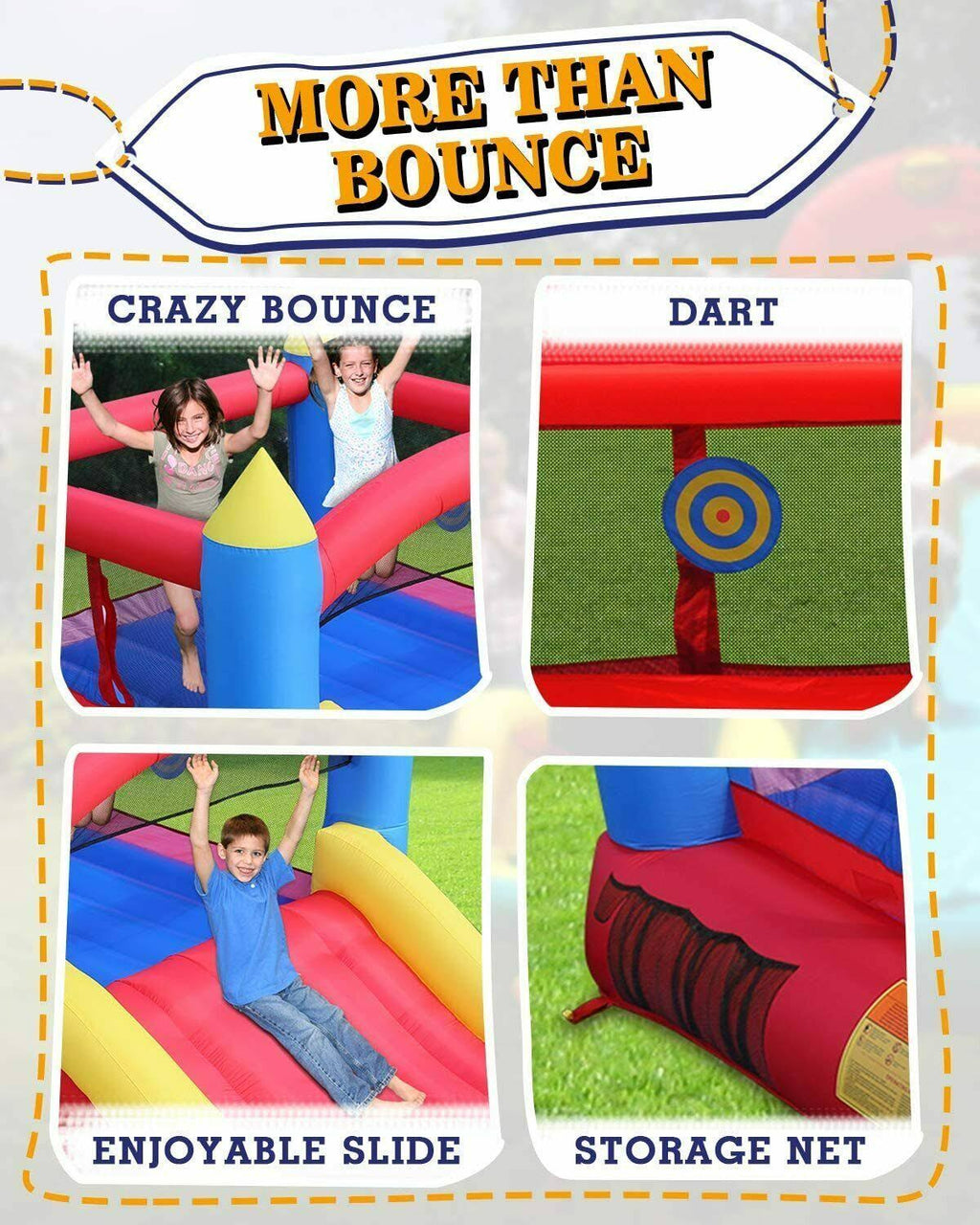 Inflatable Bounce House with Slide T586222