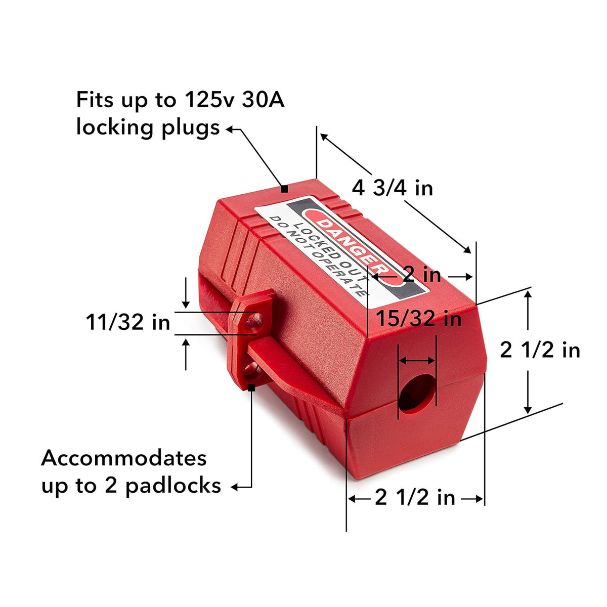 Electrical Lockout Tagout Kit with Hasps, Circuit Breaker Lockouts, Loto Tags, Plug Lockout, Safety Padlocks Set O888661