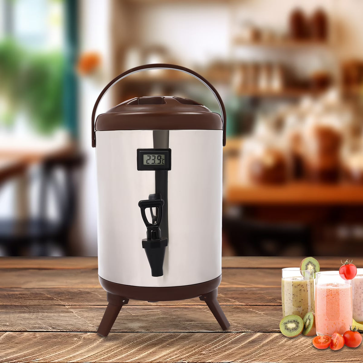 8L Stainless Steel Insulated Beverage Dispenser F64223