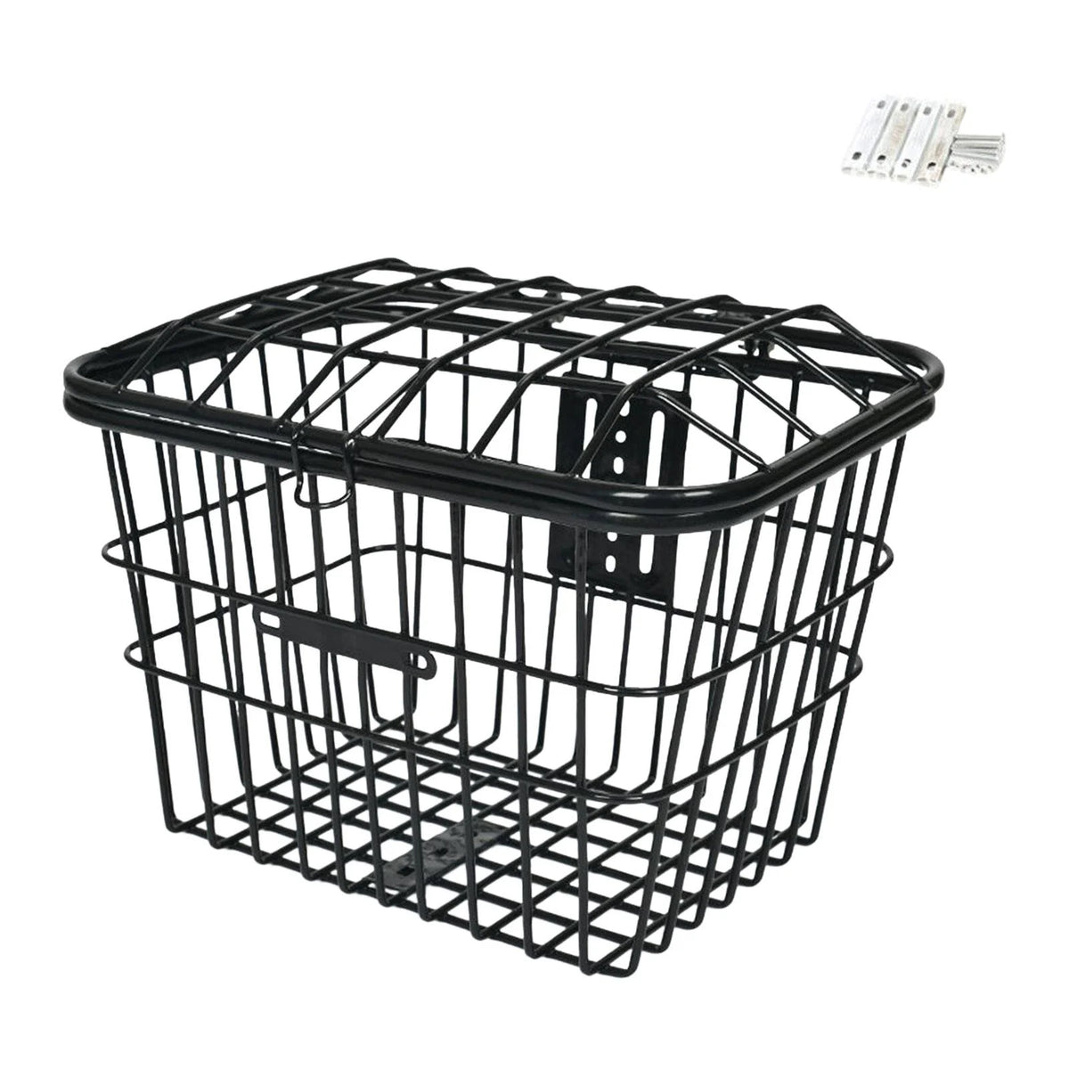 Metal Wire Storage Basket with Cover Y3848