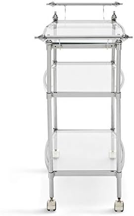 Chrome Metal Bar Cart L8274