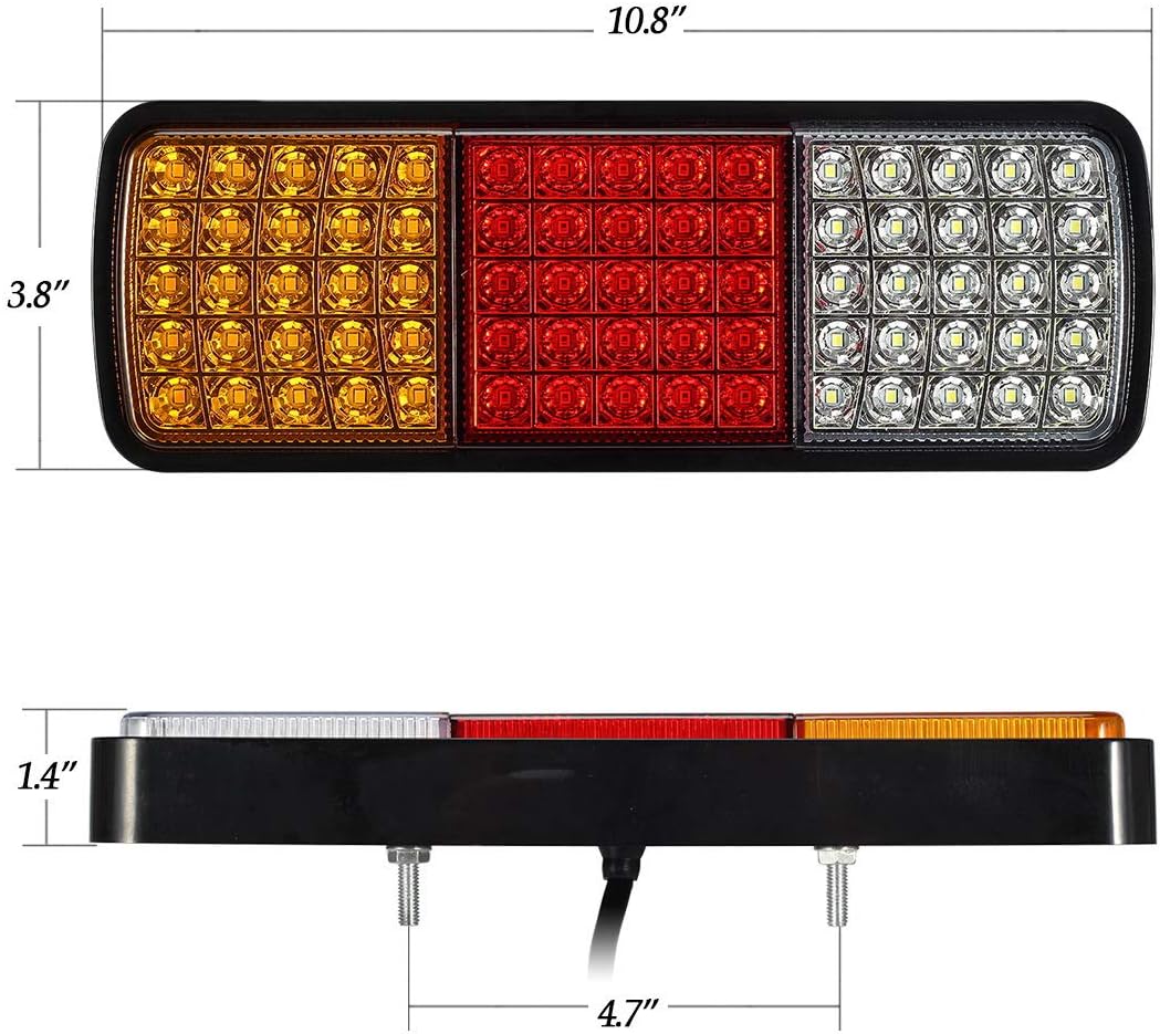 2Pcs 75 LED Truck Tail Light Bar Waterproof 12V IP68 P95631