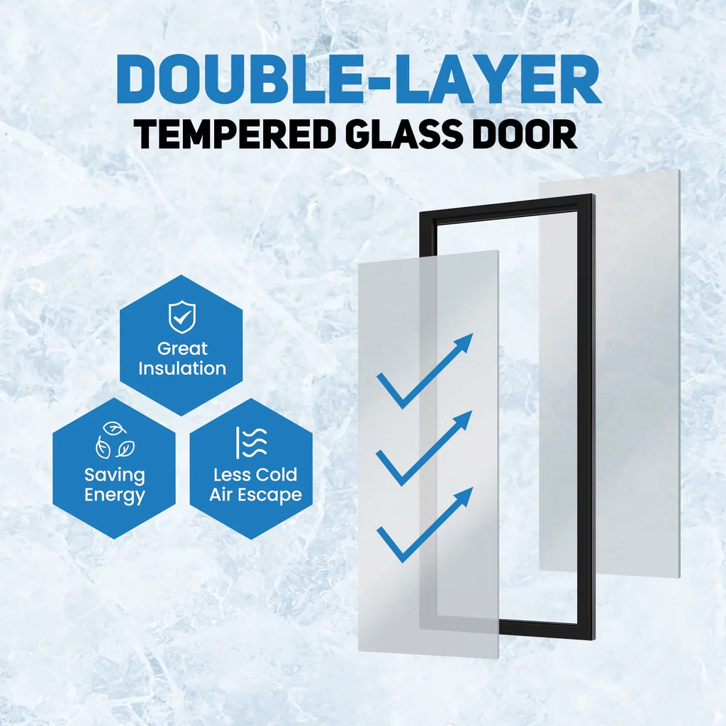24'' Double Glass Door Merchandiser Refrigerator U56037