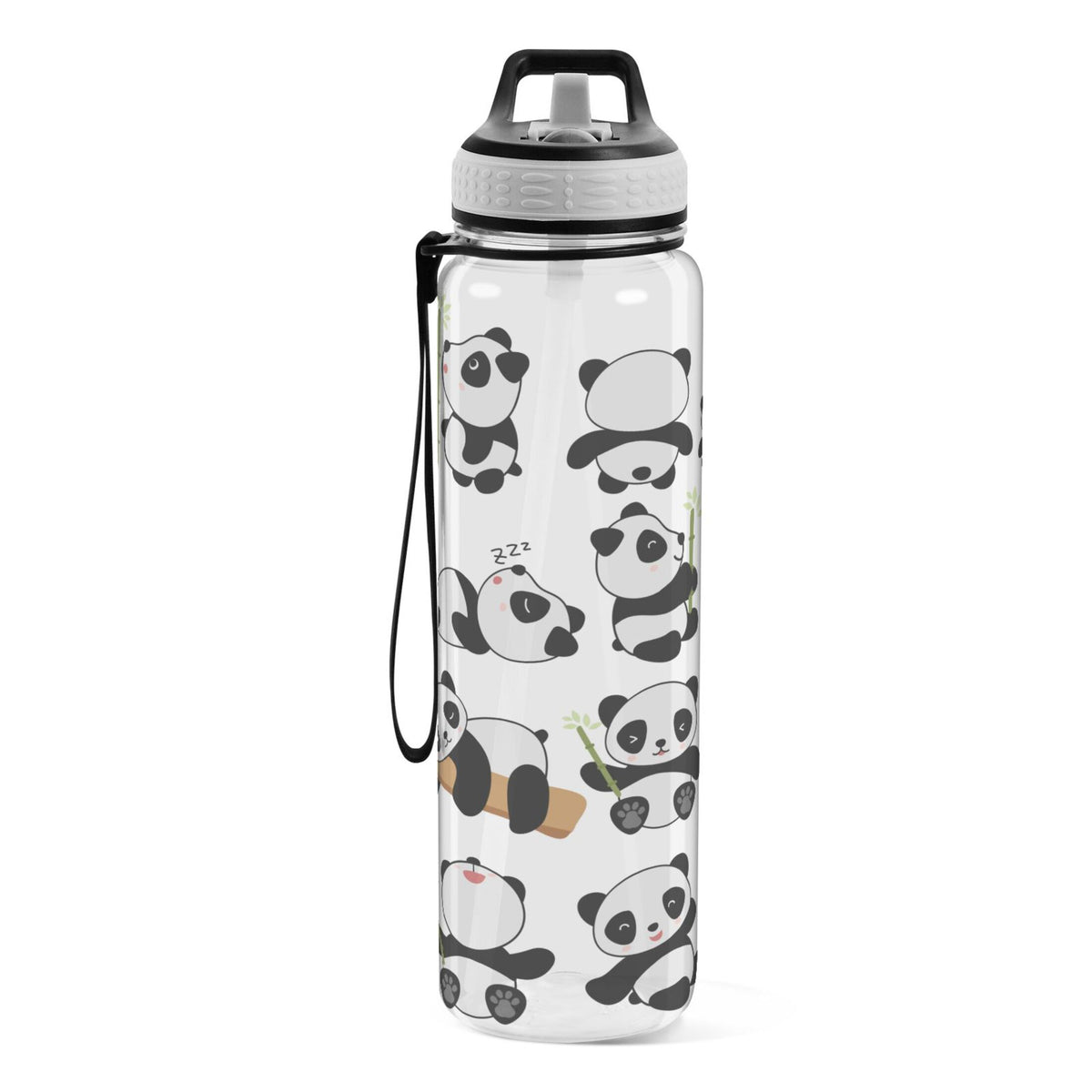 32oz Tritan Leakproof Clear Water Bottle with Straw H1511