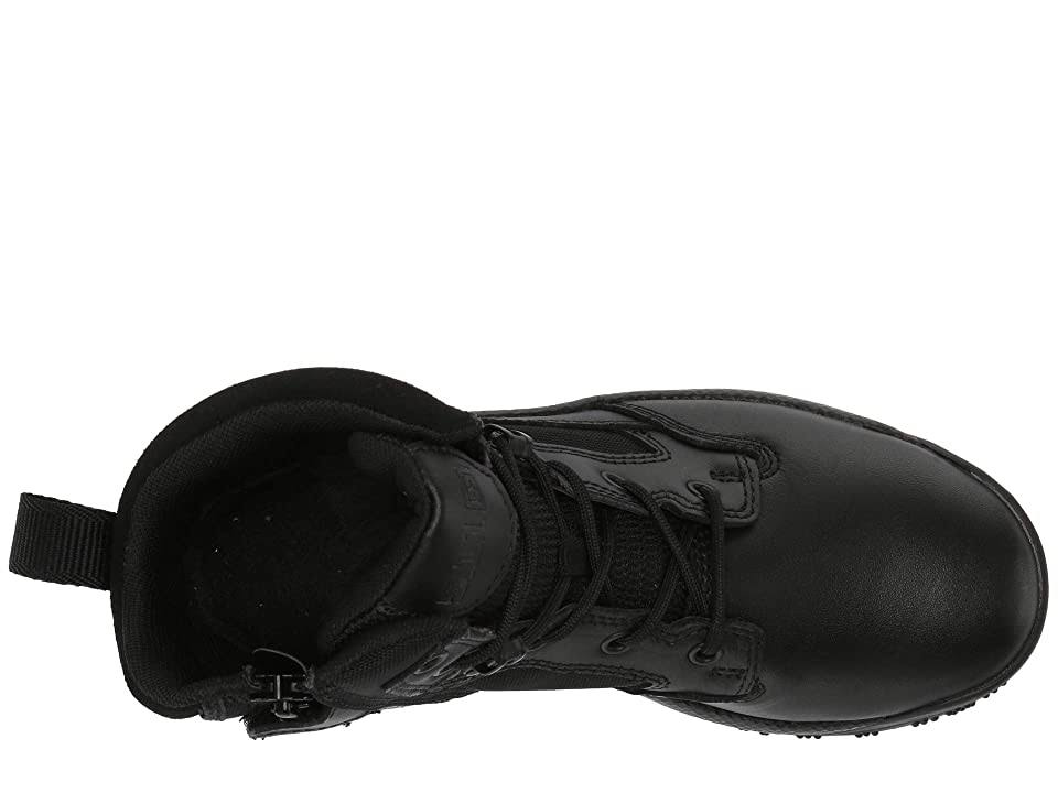 Black 6 inch Side Zip Boots R3341