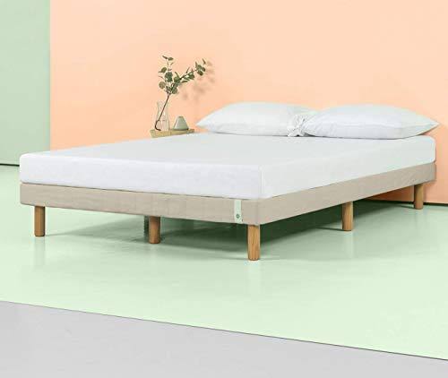 Beige Metal Queen Mattress Foundation Z560