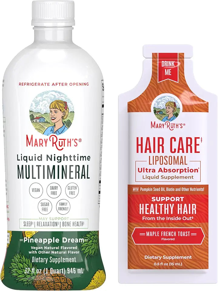 Sugar-Free Vegan Liquid Nighttime Multimineral & Liposomal Hair Care E894720