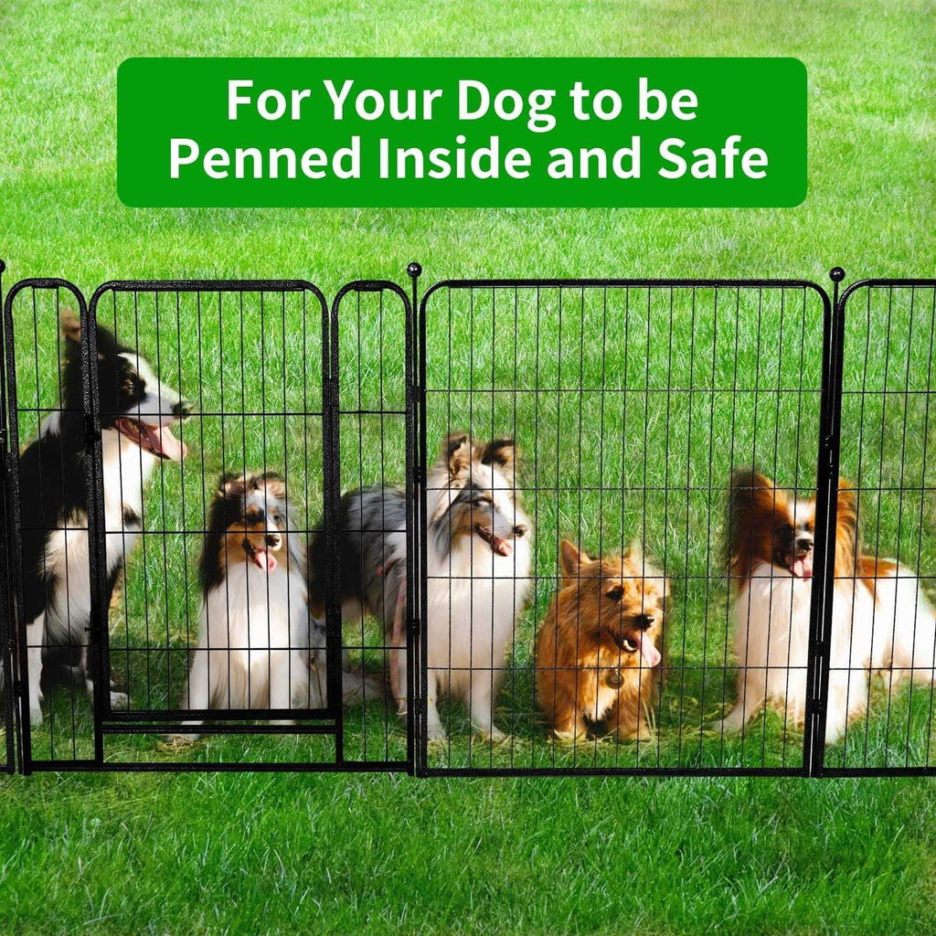 Heavy Duty Anti-Rust Dog Playpen with Doors O954661