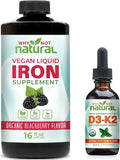 Liquid Iron + Organic D3 K2 Liquid Drops X9059
