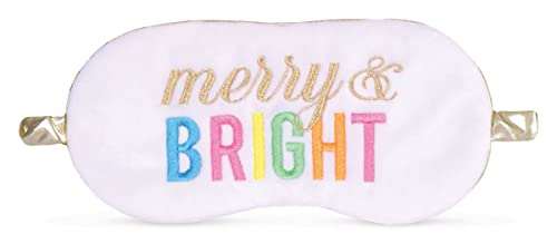 Embroidered Fleece Sleep Mask E2855