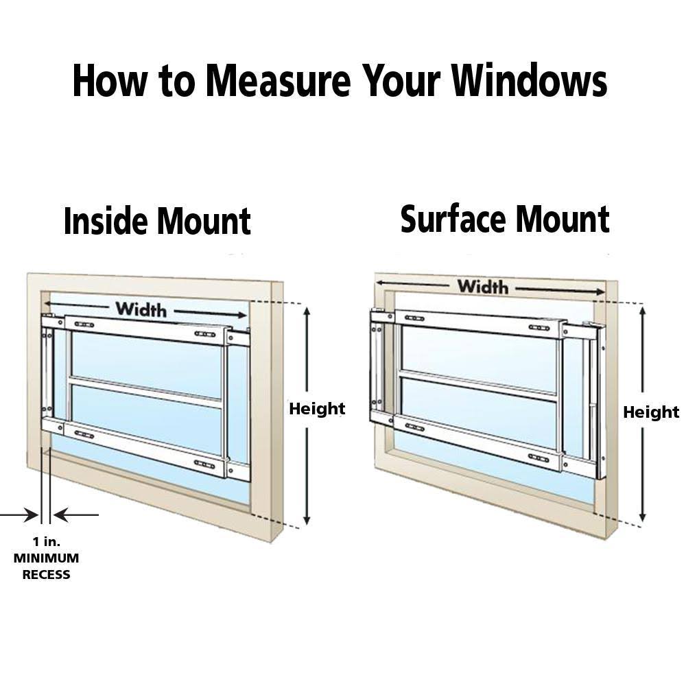 White 4-Bar Adjustable Width Window Guard Z149