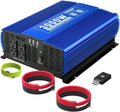 3000W Power Inverter DC12V to 110V AC Car Inverter with 4AC Outlets 2USB Port Y232706