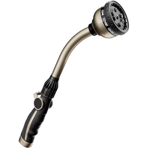Heavy Duty Metal Garden Hose Wand with 10 Spray Patterns K3062